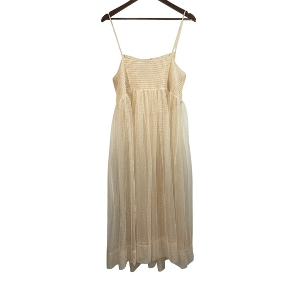 FREE PEOPLE Size XL CAN'T STOP WON'T STOP SLIP DRESS IN Beige - Picture 6 of 11